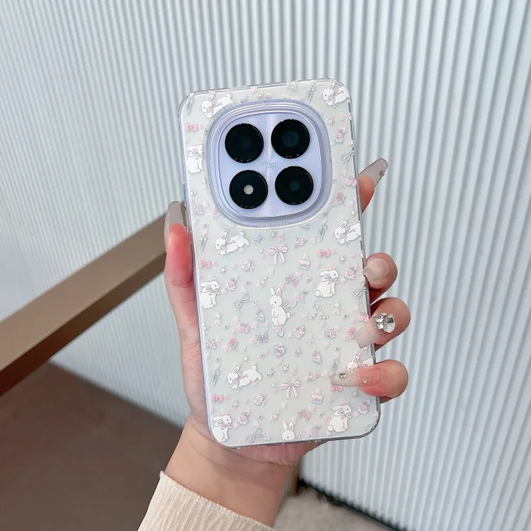 适用红米note15手机壳新款note15pro小清新碎花兔子note15pro+女