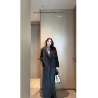 Yinkoo「轻奢秋季」高克重羊毛韩版宽松风衣女显瘦百搭休闲外套
