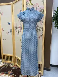 依秋 民国风日常气质文艺国风手工扣旗袍