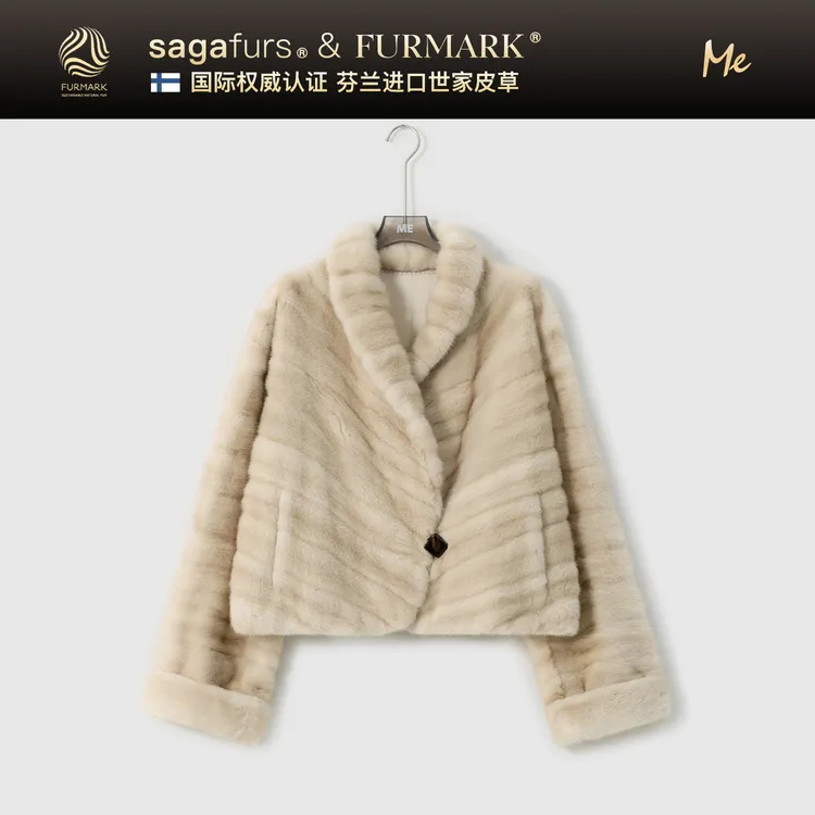 ME【芬兰进口SAGA权杖原色小母貂（全抽）】北欧进口水貂皮草MESA4885