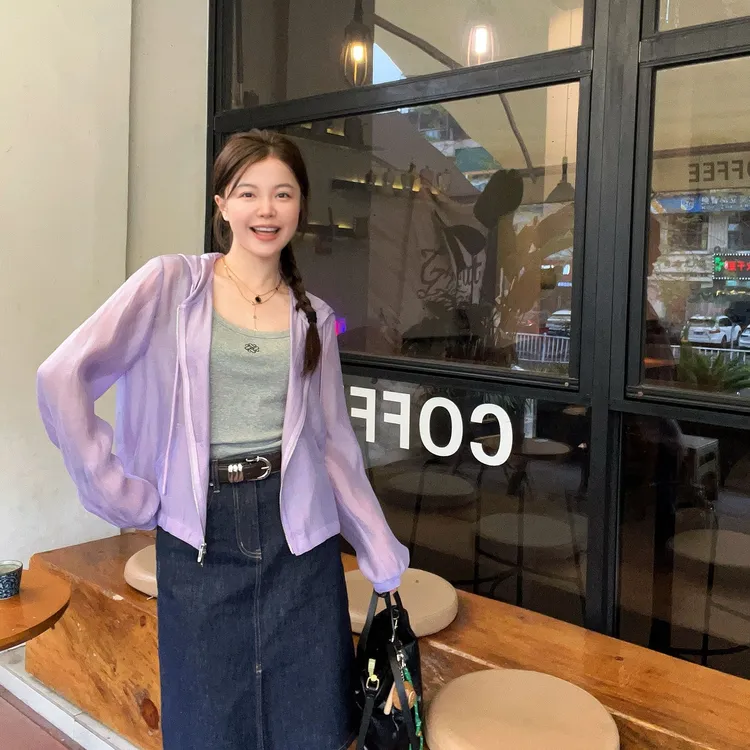 俪妍【LIVELY·YAN】25夏季新款防晒外套42311长袖韩版时尚百搭透气