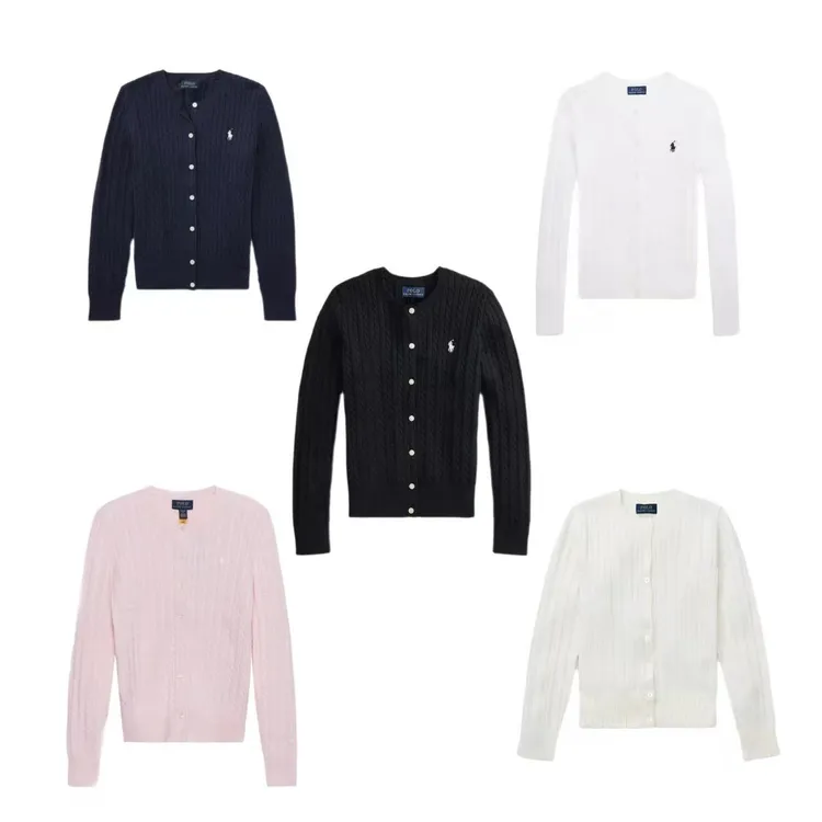 【吕口口】Ralph Lauren/拉夫劳伦大童麻花针织开衫 赵露思同款毛衣
