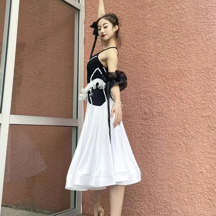 国标舞服装跳舞服装古典舞跳舞服装国标舞比赛裙PUNK003