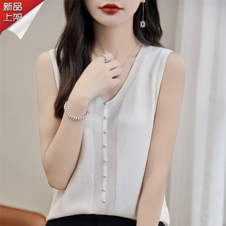 哥弟阿玛施正品夏季新款时尚百搭显瘦背心女韩版气质休闲洋气上衣