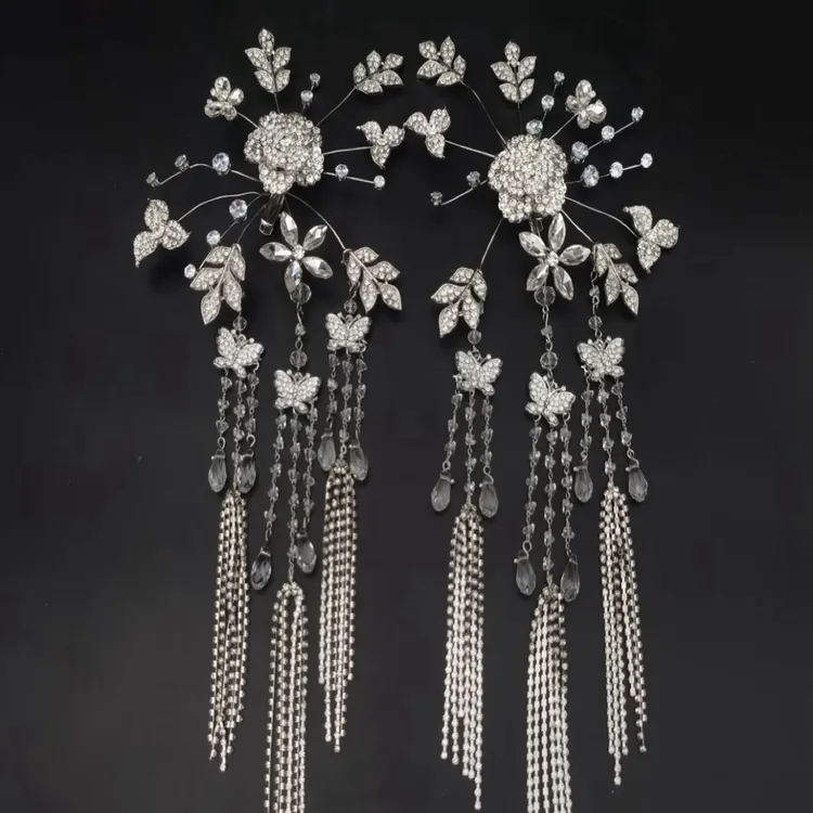 新款超级爆闪对夹流苏头饰