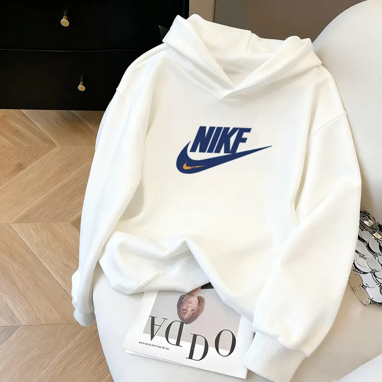 NK男士美式重磅连帽卫衣秋冬季衣服长袖上衣潮牌2025新款春秋男装