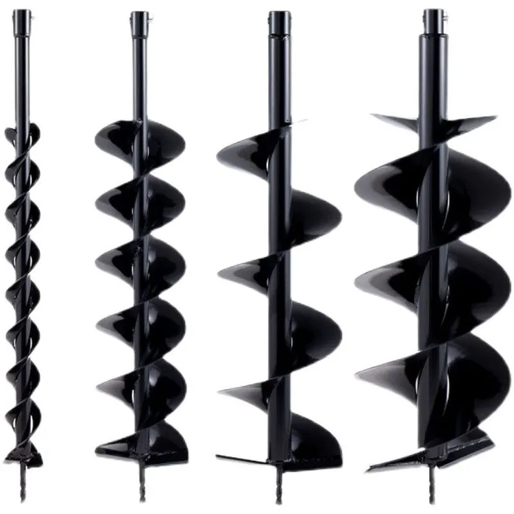 地钻钻头打孔机螺旋钻头冰钻栽树种植打桩挖坑机钻土钻冰通用钻头