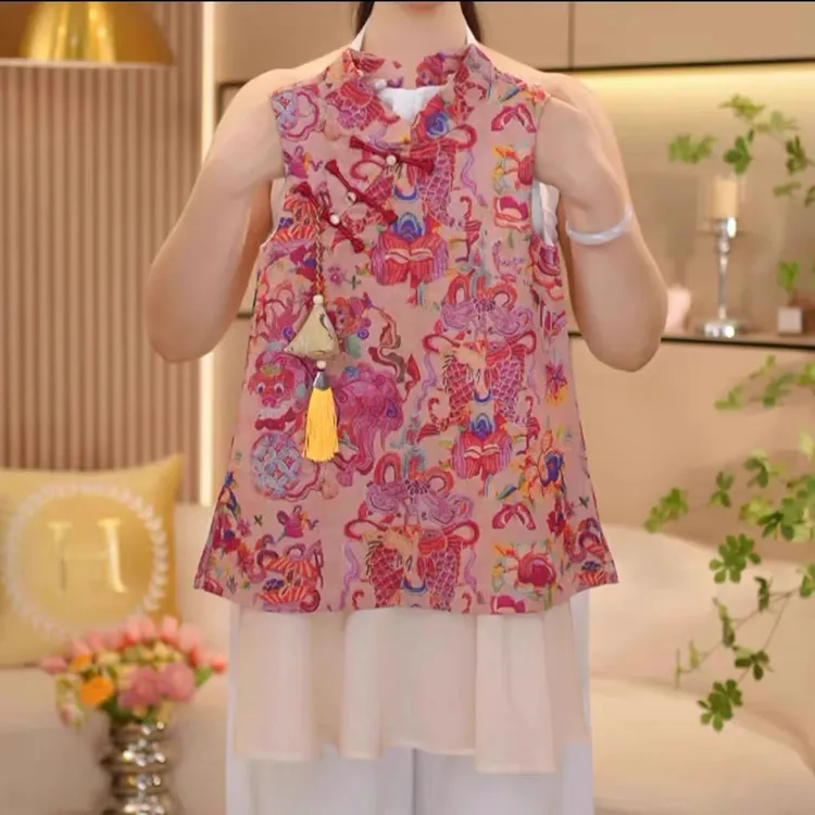 女童装夏装连衣裙2025新款夏季新中式儿童汉服旗袍裙小女孩六一裙