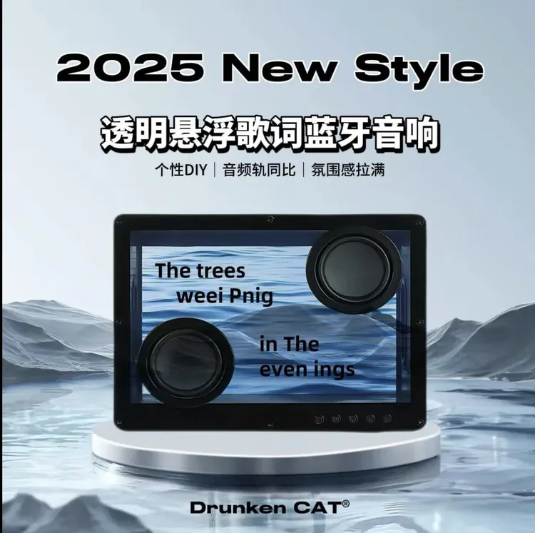 纽哈蔓柏林之声2025新款悬浮歌词音响9D立体环绕氛围桌面蓝牙音响