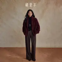 藏里羊【北美小动物毛毛】“聚光灯”疗愈绒感 皮草感奢美外套M1836