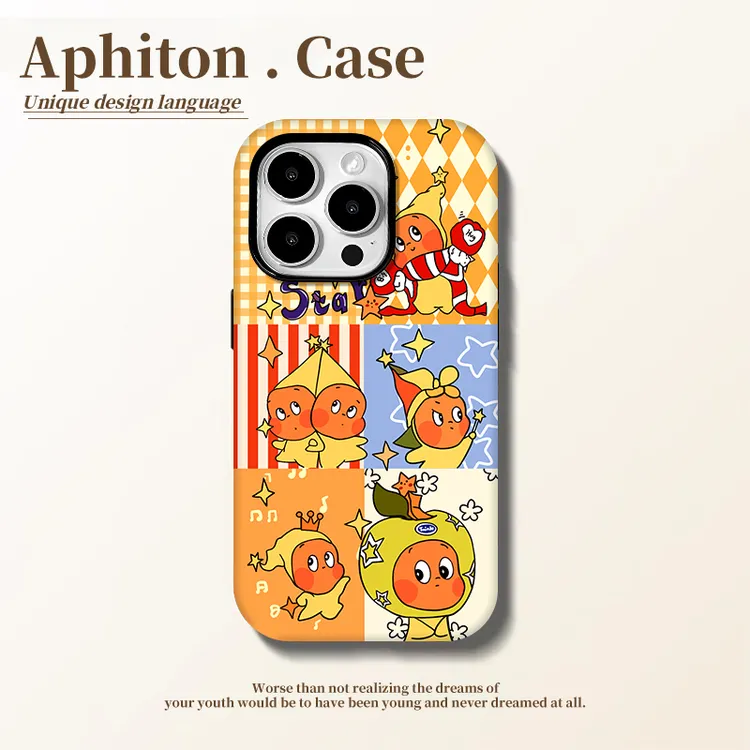 GGBond可爱插画星星人适用苹果17菲林二合一手机壳华为vivo小米17