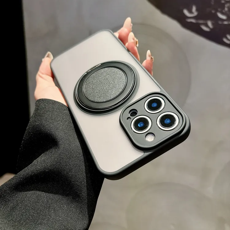 新款360度旋转磁吸支架适用苹果16ProMax肤感15镜头保护14/13/12