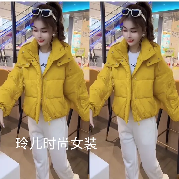 拉链洋气休闲宽松型长袖冬季新款韩版百搭短款保暖外套女