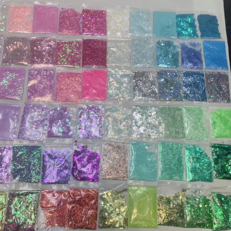 9.99米40包单色亮片m盒有亮片闪粉碎碎异形随机发可许愿色系