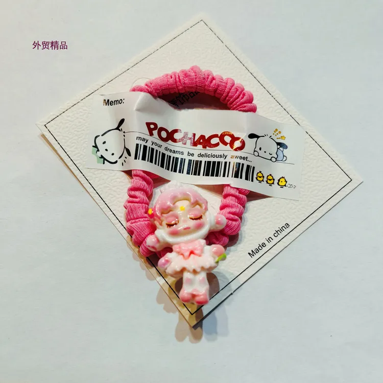 小女孩可爱发饰卡通图案彩色发圈高弹力不伤发暑假礼物儿童头绳