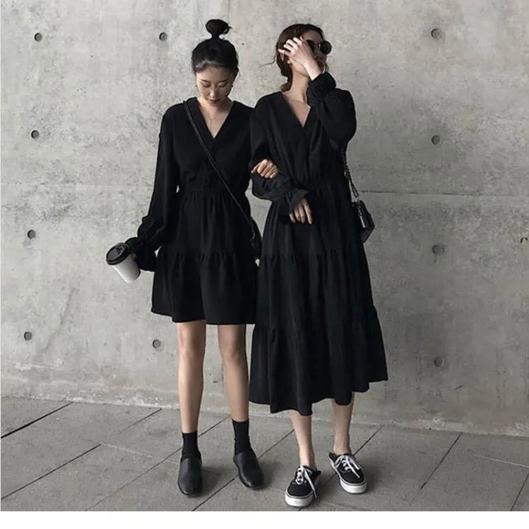 2025秋装大码女装打底洋气显瘦遮肚减龄连衣裙闺蜜裙