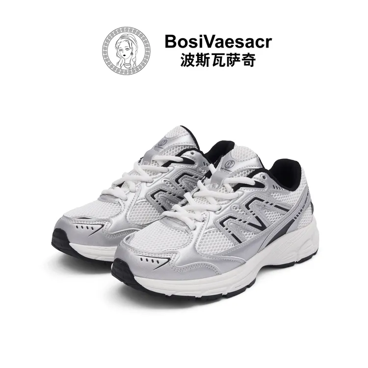 2025秋季新款Bosi Vaesacr波斯瓦萨奇复古透气网面时尚百搭运动鞋