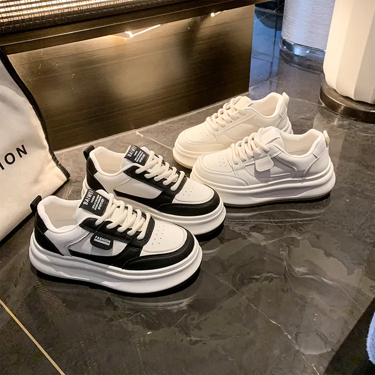 （单里+绒里）【现货】2025秋冬厚底熊猫小白鞋女时尚百搭休闲运动鞋