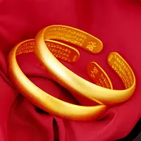合金手镯 古法传承女款开口心经手镯时尚经典