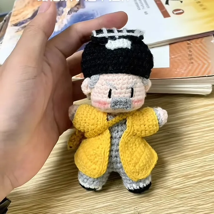 林正英钩织挂件diy材料包僵尸道长英叔手工钩针编织玩偶毛绒公仔