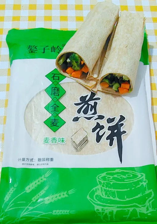 山东特产全麦煎饼麦香浓郁松软劲道营养即食