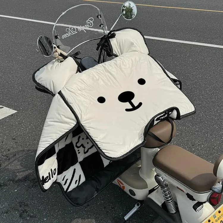 2025新款电动车挡风被冬季加绒加厚防水防寒电车电瓶车防风罩冬款