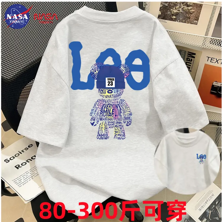 重磅纯棉短袖t恤男女款小众夏季宽松百搭潮流ins港风大码半袖上衣