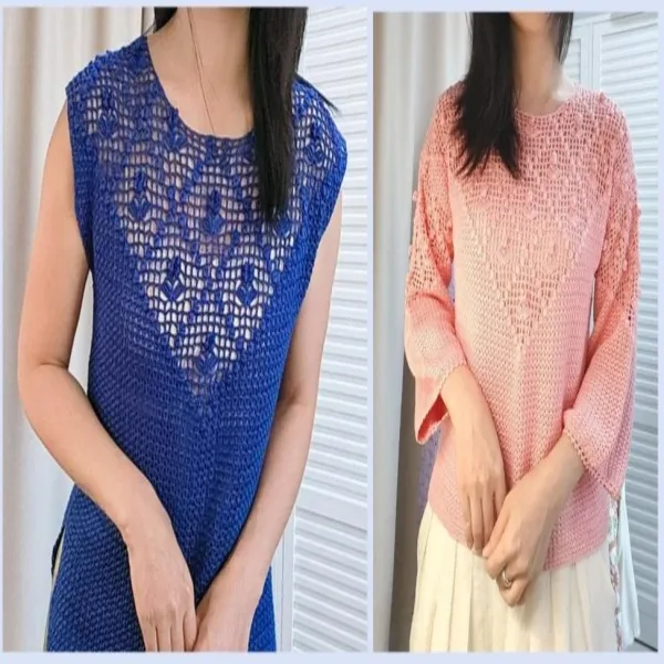 线上视频教程 向阳花钩针套头衫