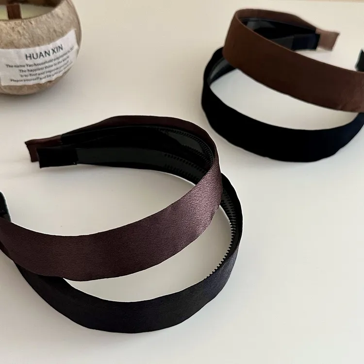 扁头天菜~黑色宽边丝绒发箍女明星同款高颅顶显脸小发卡2025新款