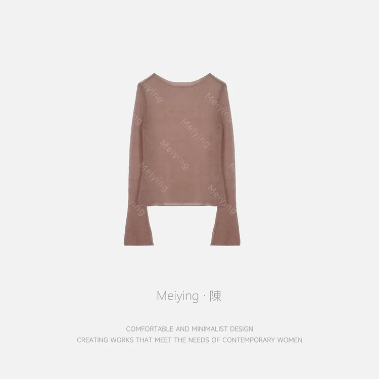 Meiying-“藏羚羊”马海毛羊毛多巴胺女孩穿搭针织衫YZ5QZ029