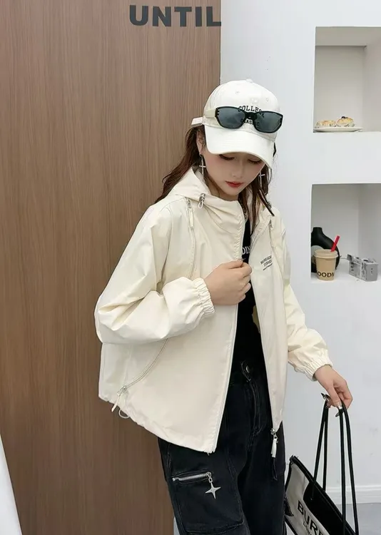 气质新款连帽短外套女短款春秋季户外运动街头风韩版百搭潮流上衣