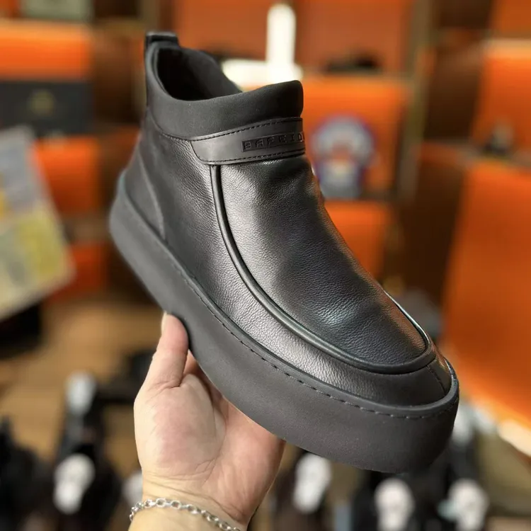 冬季男士加绒防滑保暖透气休闲商务皮鞋