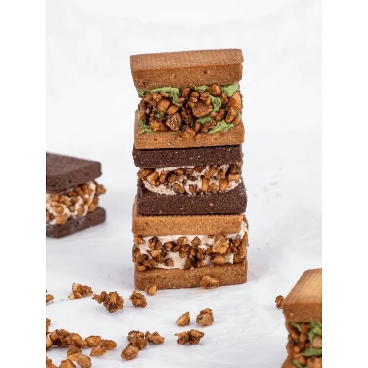 宿沽奶酪坚果夹心饼干白脱曲奇铁皮盒点心礼盒小吃网红零食下午茶