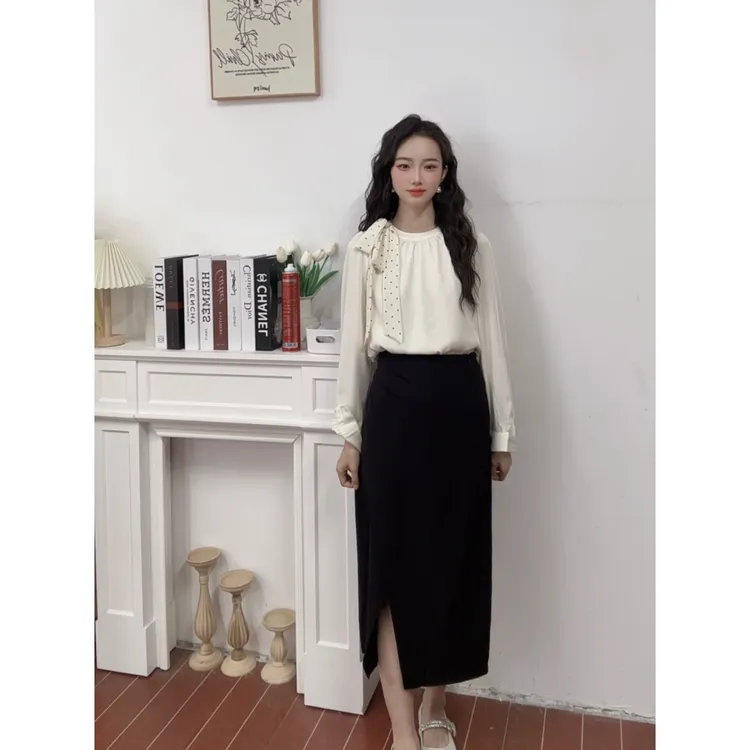 IEF/爱依服2025新款秋季精致感优雅大方梭织上下套裙