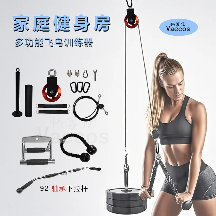 伟客仕Vaecos 飞鸟红色款 红色铝滑轮 轴承下拉杆 双头绳 马鞍杆