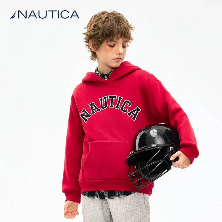 NAUTICA童装 【自发热】连帽卫衣秋冬季儿童美式复古经典