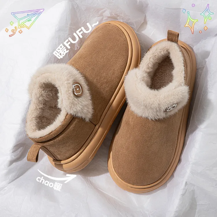 棉鞋女外穿2025新款情侣加绒加厚室内家居拖鞋女款冬季棉拖鞋保暖