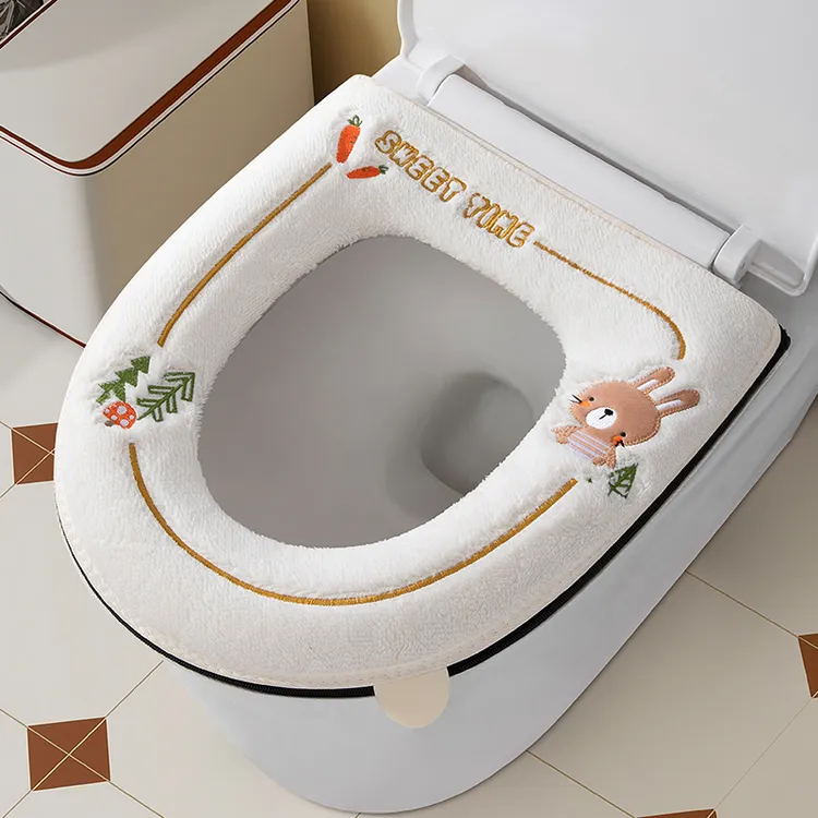 马桶垫坐垫家用坐便器套垫圈四季通用拉链防水冬季加厚全包马桶圈