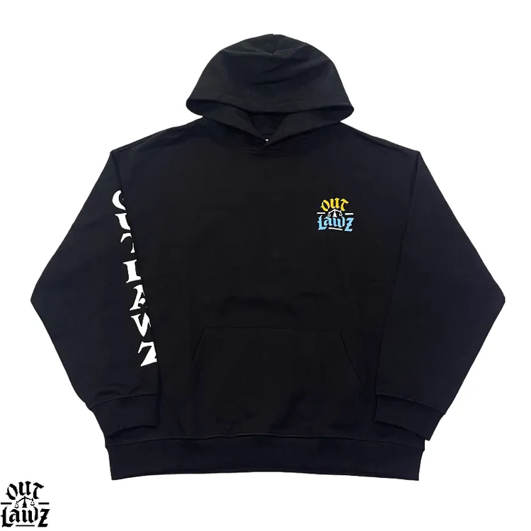 Out LawZ秋冬【教堂窗花】重磅美式宽松休闲帽衫男女同款