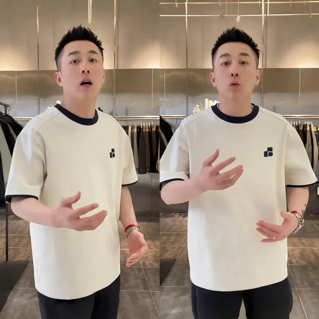 2025春夏新品推荐假两件纯色圆领短袖潮流休闲简约百搭男女款体恤