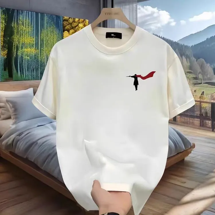 美式痞帅重磅纯棉短袖T恤夏季男新款男士T恤潮流爆款宽松短袖