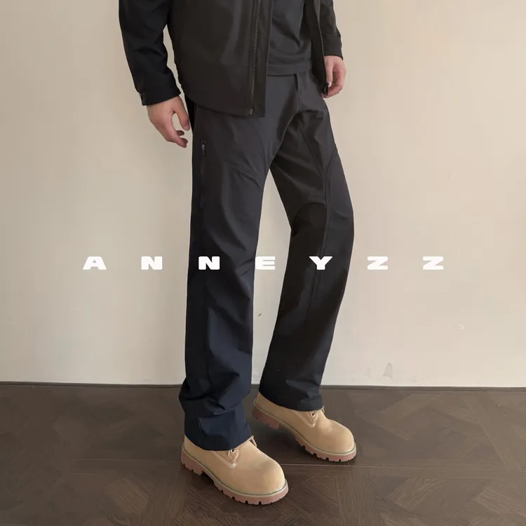 Anneyzz知易户外秋冬"3D立体裁剪弯刀裤“3.0 防泼水软壳长裤