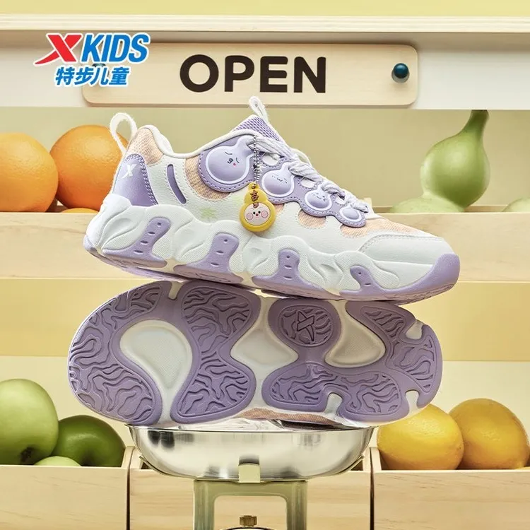 【福宝鞋】特步儿童秋冬新款系带款女童时尚百搭休闲鞋675414329356