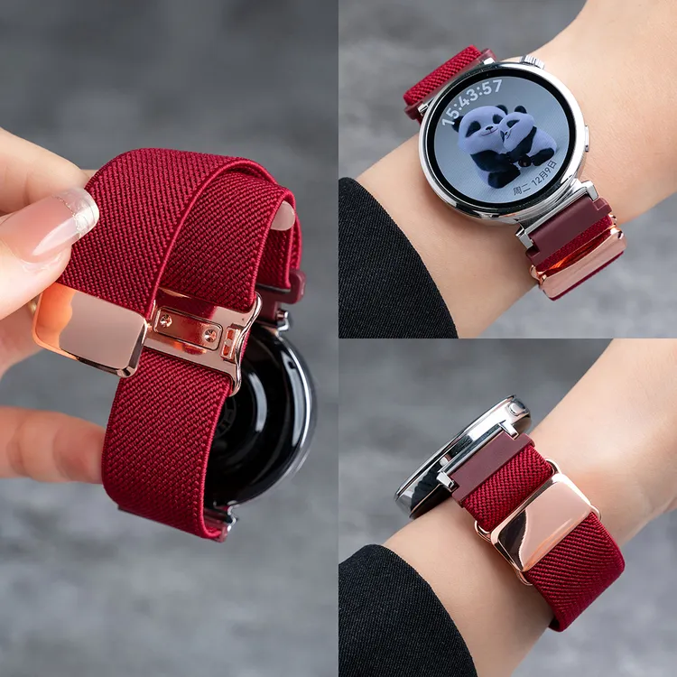 适用华为gt6/5表带女款gt4手表带watchgt5/4/3pro尼龙编织表带夏