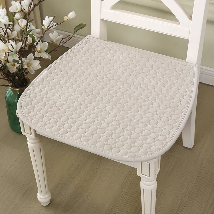 椅子垫餐椅垫凳子坐垫屁股垫四季可用绗绣加棉单凳子椅垫防滑椅垫