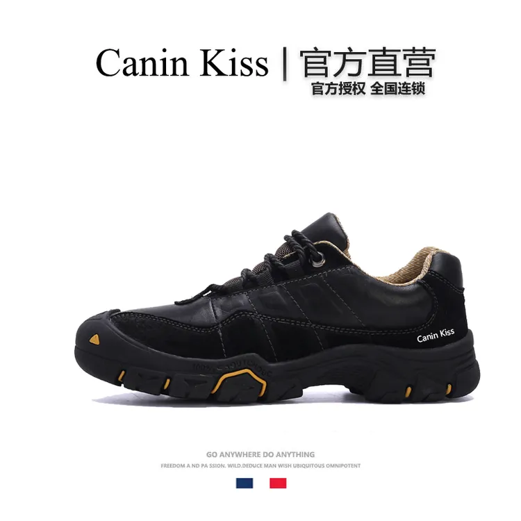 法国Canin Kiss官方正品秋冬款户外徒步鞋真皮透气软底耐磨登山鞋