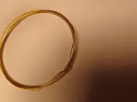 三生三世女士光面简约空心闭口古法硬金手饰