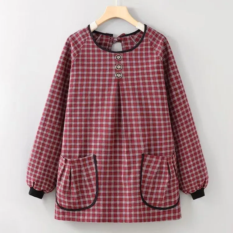 新款短款棉布福袋兜透气防尘土油污厨房户外工作成人围裙