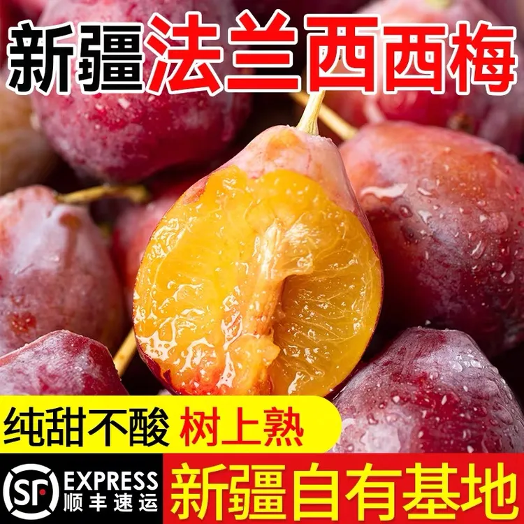 新疆喀什法兰西西梅当季新鲜应季水果坏果包赔