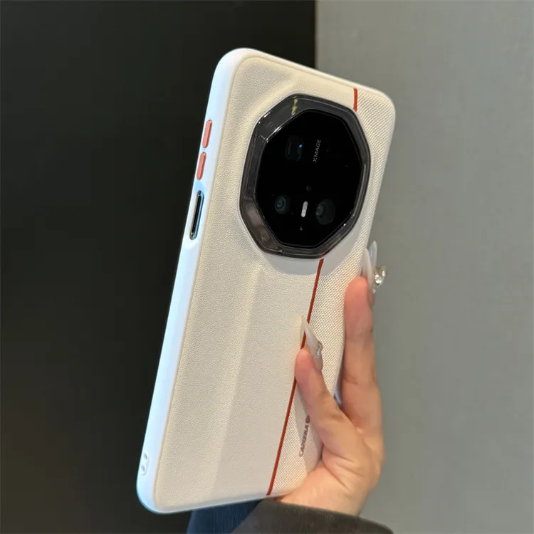 【高品质】适用华为mate70rs非凡大师手机壳皮纹拼色全包防摔保护套